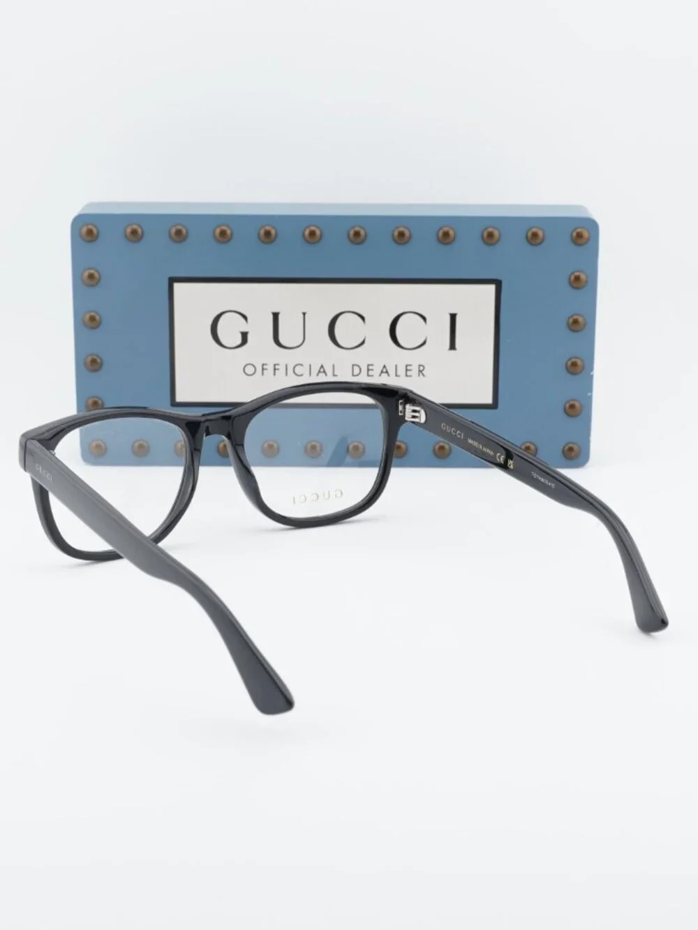 Gucci GG0004ON 001 Square Eyeglasses 53mm - Black